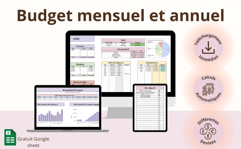 Budget Mensuel Et Annuel