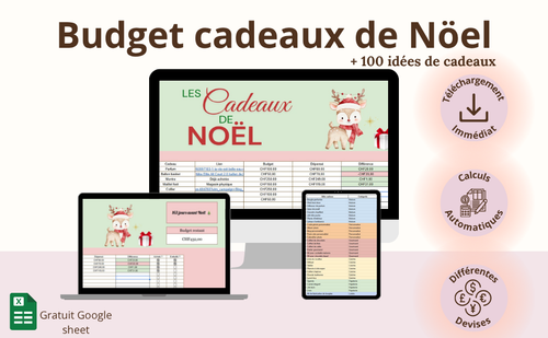 Budget Cadeaux de Nöel + Bonus