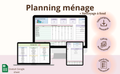 Planning Ménage hebdomadaire + mensuel