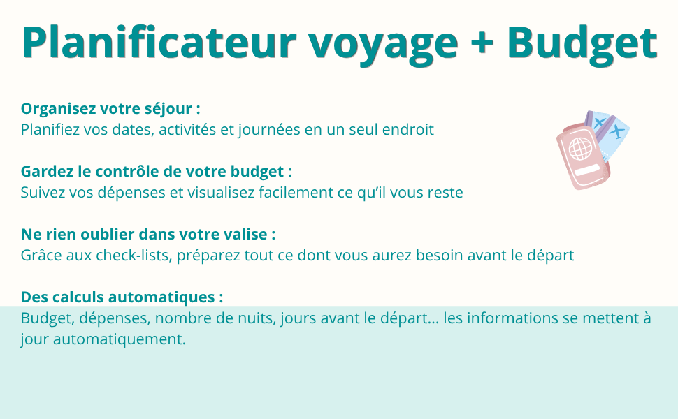 Planificateur Voyage + Budget